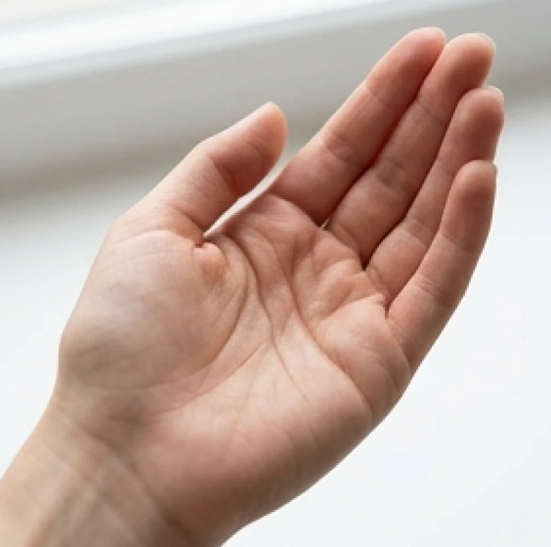 Vị trí Cánh đồng Hỏa Tinh lõm xuống ngay vùng trung tâm của lòng bàn tay nữ giới