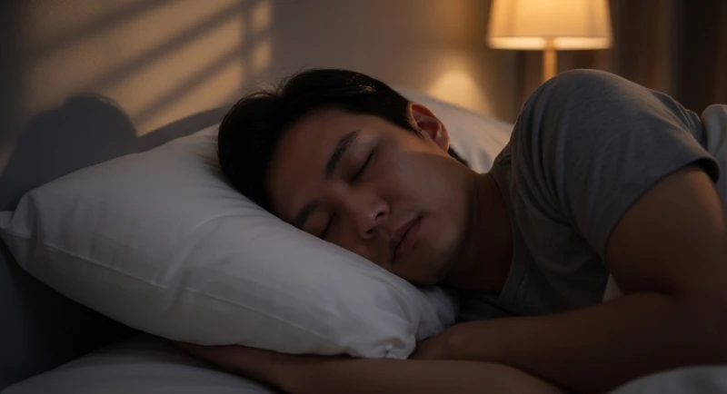Mơ thấy người chết cháy: Điềm báo cát hung & sổ mơ tài lộc 2 Người phụ nữ nhắm mắt ngủ say với biểu cảm bình yên sau khi trút bỏ gánh nặng tâm lý