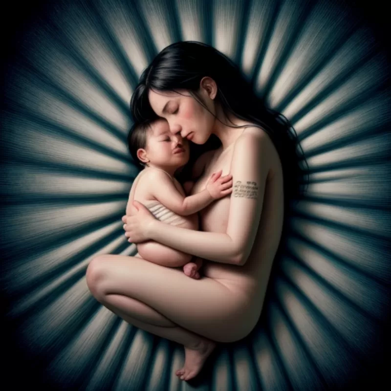 Hình ảnh minh họa về xác chết trẻ sơ sinh trong văn hóa tâm linh