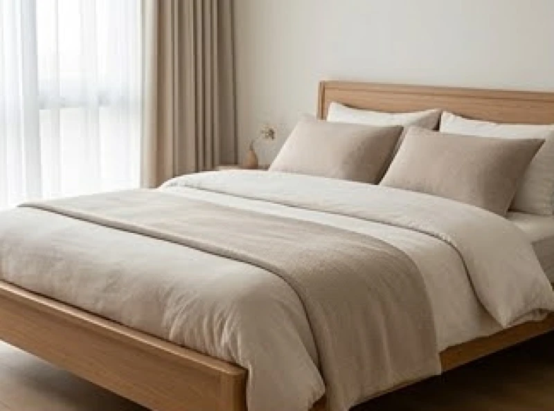 Góc nhìn từ cuối giường minh họa hướng nạp khí thông qua mũi chân của người nằm ngủ