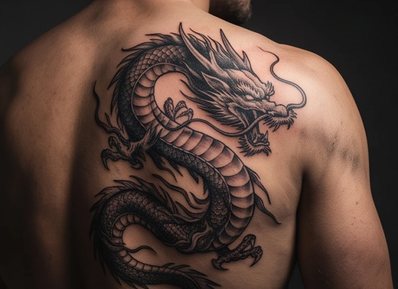 Tuổi Sửu không nên xăm hình gì: Ma trận màu kỵ và cách hóa giải 4 Hình xăm rồng lớn đặt tại các vị trí nhạy cảm tạo áp lực lên huyệt đạo và gây thất thoát tài lộc