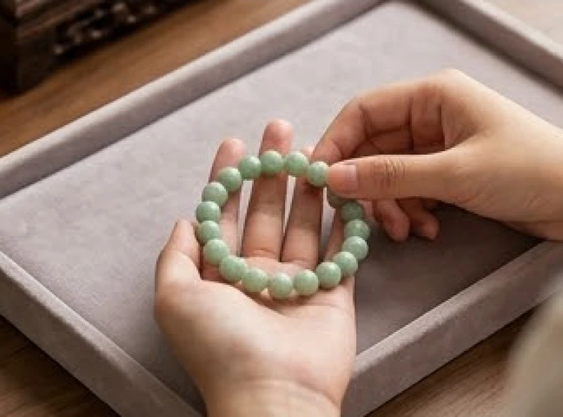 Đếm số hạt trên chiếc vòng tay đá tự nhiên để đảm bảo rơi vào chữ Sinh