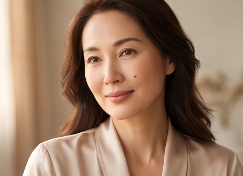 Nốt ruồi ở má: Ý nghĩa phong thủy, độ an toàn và chi phí tẩy 5 Người phụ nữ với vẻ đẹp dịu dàng và nốt ruồi nhỏ ở má phải nổi bật trên làn da trắng sáng
