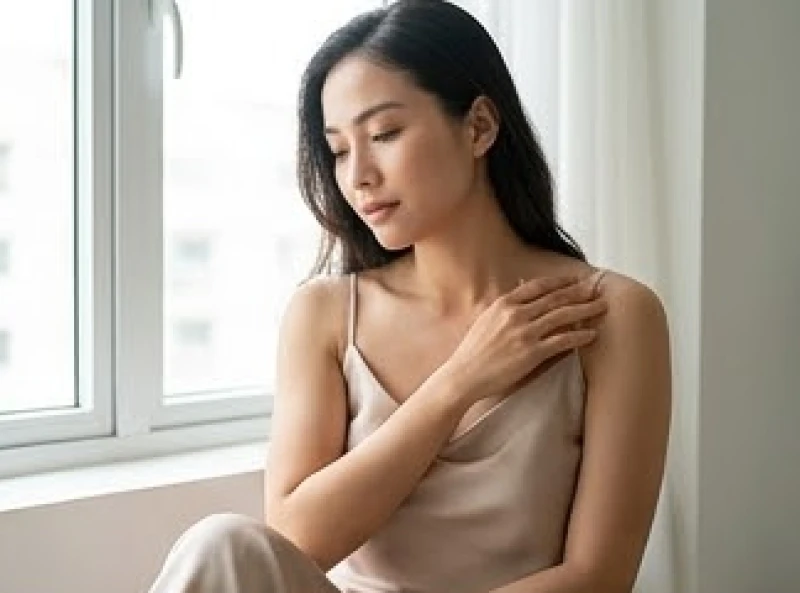 Nốt ruồi dưới nách mang ý nghĩa gì? Giải mã tướng số và y học 2 Một người phụ nữ thanh lịch đang suy ngẫm về ý nghĩa nốt ruồi dưới nách của bản thân