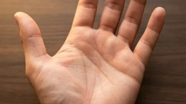 Lòng bàn tay mở rộng dưới ánh sáng tự nhiên thể hiện rõ các đường nét khi tìm hiểu xem chỉ tay là gì