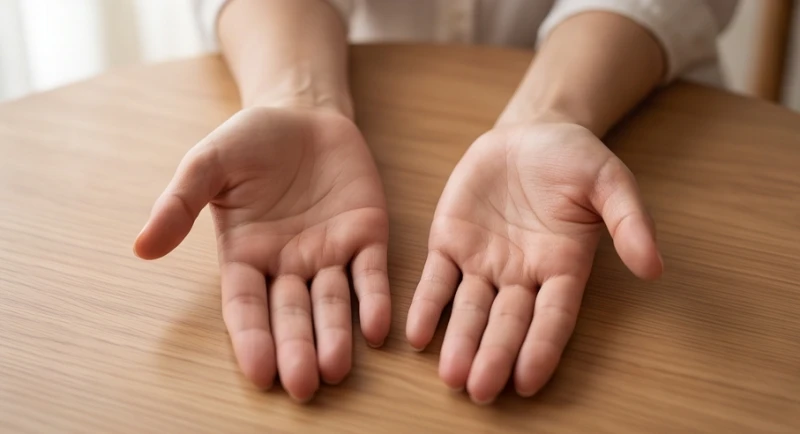 Đối chiếu các đường chỉ tay giữa tay trái và tay phải của phụ nữ để luận đoán nhân tướng
