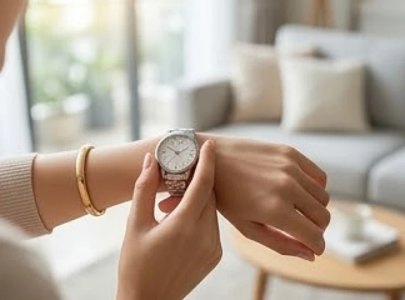 Nhảy mũi ở nữ là điềm gì: Tra cứu theo giờ và phân biệt nam nữ 2 Người phụ nữ xem đồng hồ đeo tay để kiểm tra khung giờ diễn ra hiện tượng hắt xì hơi