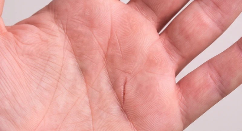 Đường tiền tài bị đứt đoạn: Ý nghĩa nam nữ và cách hóa giải 3 Đường tiền tài bị đứt đoạn thể hiện qua một nếp cắt sâu biến mất rồi xuất hiện lại