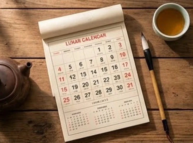 Cuốn lịch vạn sự mở ra các trang chỉ định ngày tháng âm lịch tốt để đối chiếu tuổi mụ kết hôn