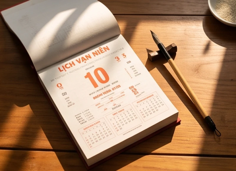 Sổ tử vi và lịch vạn niên dùng để xem ngày cưới hỏi chuẩn xác cho cô dâu chú rể