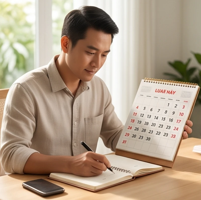 Nam giới tuổi Tỵ cẩn thận tra cứu lịch vạn niên để chọn ngày xuất hành rước xe mới