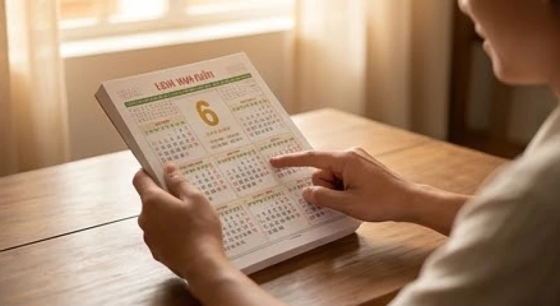 Gia chủ cẩn thận tra cứu lịch vạn niên để xem ngày nhập trạch tuổi Dậu, tránh các ngày đại kỵ