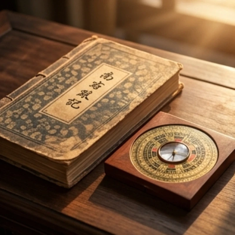 Cuốn sách tử vi và la bàn phong thủy dùng để tra cứu tuổi âm lịch gặp hạn sao