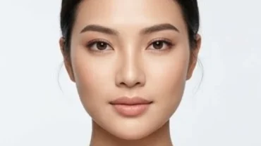 Phụ nữ Á Đông với gương mặt tỷ lệ chuẩn thể hiện ý nghĩa của việc xem tướng cằm trong nhân tướng học