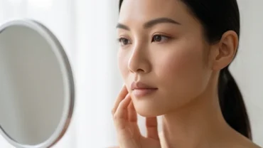 Gương mặt người phụ nữ với tỷ lệ hài hòa giúp xem tướng gò má chính xác