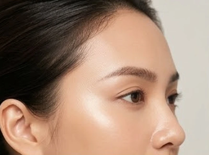 Đường viền chân tóc bao quanh khuôn mặt hiển thị nốt ruồi sắc nét