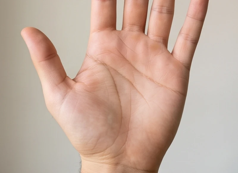 Bàn tay ít đường chỉ tay: Đánh giá tốt xấu và luận giải số mệnh 1 Bàn tay ít đường chỉ tay với các nét chính in sâu rõ ràng, phản ánh lối sống đơn giản và lý trí