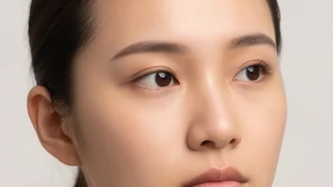 Cận cảnh khuôn mặt thanh tú của người châu Á giúp xem tướng trán để đoán định tính cách và vận mệnh