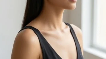 Người phụ nữ có bờ vai cân đối hài hòa thể hiện cát tướng trong phương pháp xem tướng vai