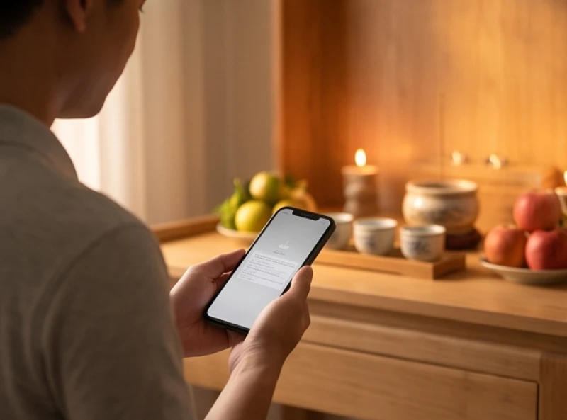 Văn khấn gia tiên hàng ngày: Bài cúng ngắn gọn và mâm lễ tối giản 8 Sử dụng điện thoại thông minh xem văn khấn gia tiên hàng ngày