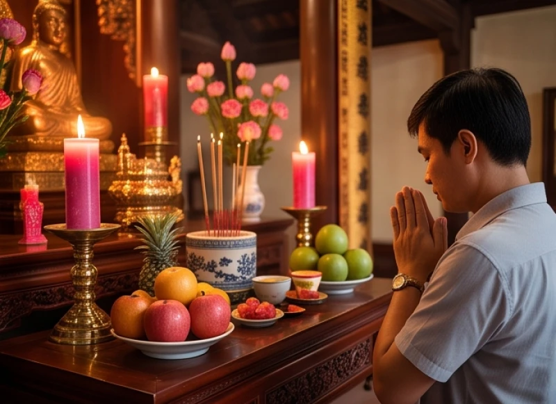 Thành tâm đọc văn khấn xin lộc Cô Chín cầu buôn may bán đắt và công việc kinh doanh hanh thông