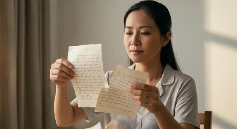 Mơ thấy chồng bị tai nạn: Giải mã bối cảnh, tâm lý và số sổ mơ 6 Một người phụ nữ xé bỏ những tờ giấy ghi chép cũ nát để buông bỏ quá khứ và hướng tới sự bình yên hiện tại