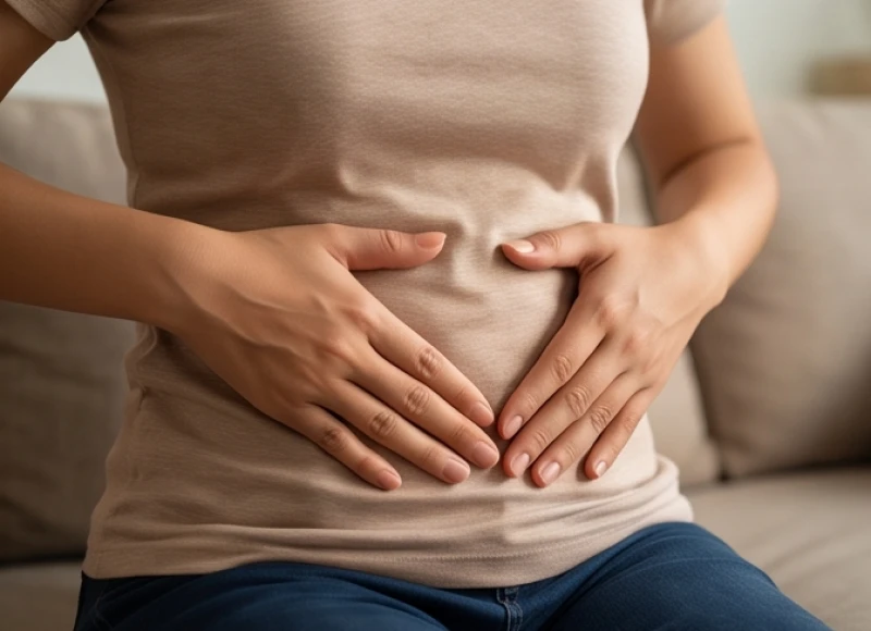 Kỹ thuật xoa bóp vùng bụng theo chiều kim đồng hồ giảm triệu chứng đầy hơi nóng ruột