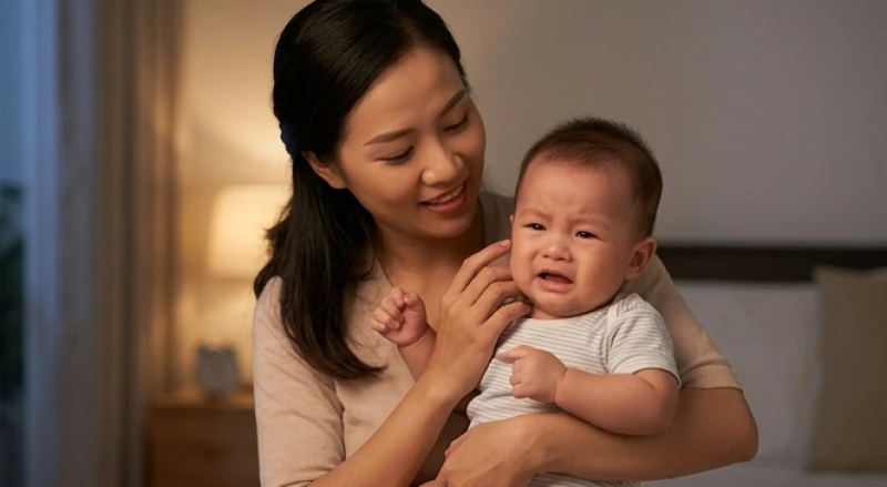 Tuổi Thìn sinh con tháng nào tốt: Định cát nguyệt hợp gia đạo 13 Người mẹ dùng sự kiên nhẫn và ân cần để dỗ dành em bé đang quấy khóc do năng lượng xung khắc