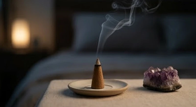 Làn khói tỏa ra mềm mại từ nụ Trầm Hương nguyên chất mang lại cảm giác ấm áp và an toàn cho không gian