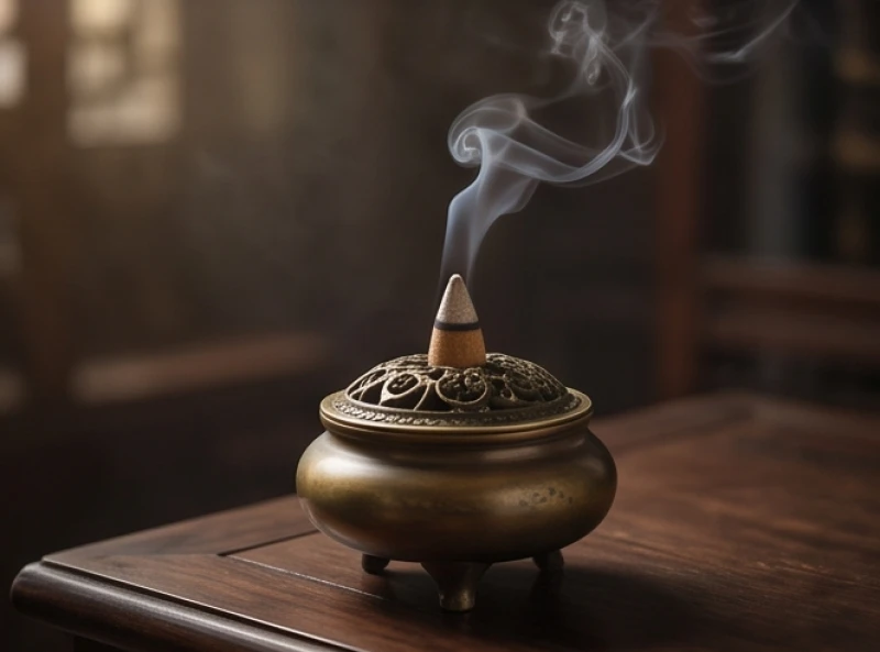 Mơ thấy bốn con rắn là điềm gì: Luận số và giải mã bối cảnh 10 Làn khói mỏng manh tỏa ra từ nụ trầm hương đặt trên chiếc lư đồng cổ kính mang lại sự bình an