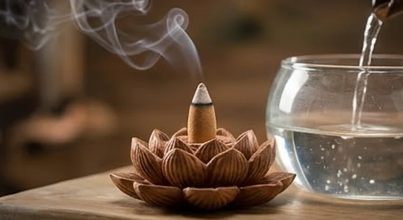 Mơ thấy câu được cá to: Điềm báo tài lộc & con số theo loài cá 7 Khói mờ ảo tỏa ra từ nụ trầm hương đang cháy rực trên đài hoa sen đặt cạnh một hồ nước phong thủy nhỏ