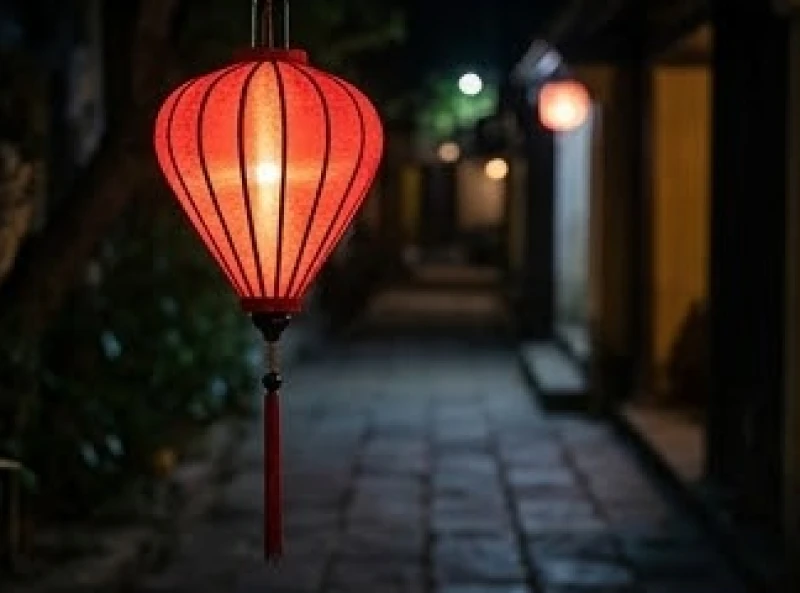 Giờ hoàng đạo hợp tuổi Dần: cẩm nang tra cứu theo từng Can Chi 3 Chiếc đèn lồng đỏ tỏa ánh sáng ấm áp trong đêm tối tượng trưng cho sự bình an khi di chuyển