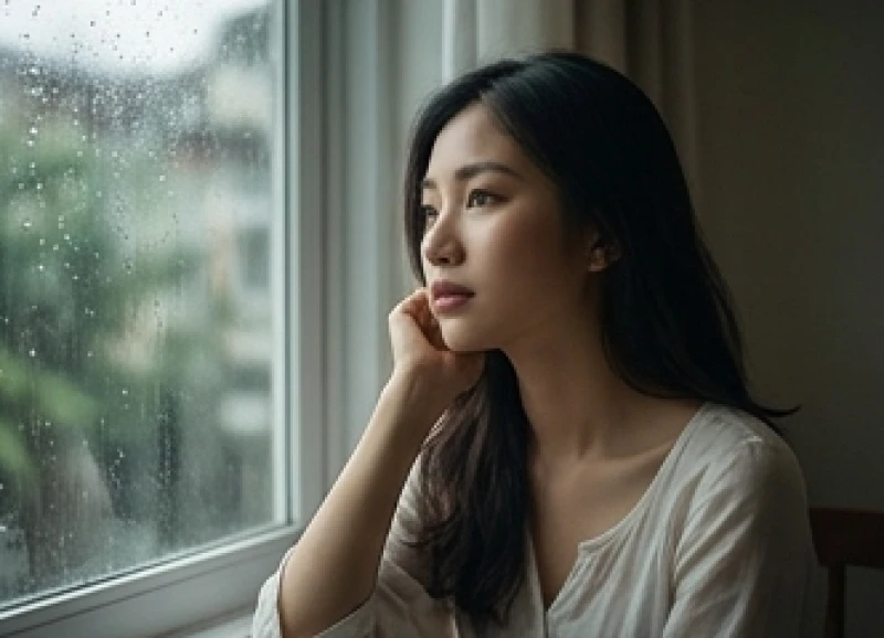 Tình duyên tuổi Thân: Mức độ hợp khắc & cách hóa giải phong thủy 4 Người phụ nữ trầm tư bên cửa sổ khi đối mặt với những bất đồng trong đời sống tình cảm
