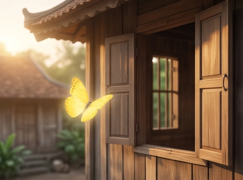 Bướm màu vàng bay vào nhà mang theo nguồn năng lượng tích cực và may mắn