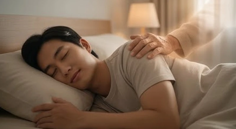 Sự bình yên trên gương mặt người cháu khi nhớ về hình bóng người ông ngoại quá cố trong chiêm bao