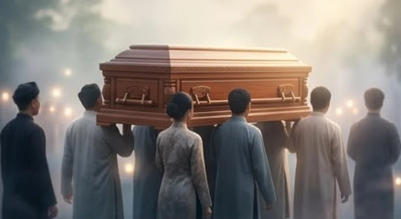 Mơ thấy khiêng quan tài: Giải mã điềm báo theo từng bối cảnh 1 Bóng người gánh vác cỗ áo quan trong giấc mơ thấy khiêng quan tài mang điềm báo chuyển hóa