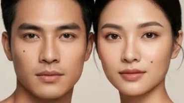 Gương mặt nam và nữ giới nổi bật với nốt ruồi duyên phản ánh ý nghĩa nốt ruồi ở nam và nữ khác nhau thế nào