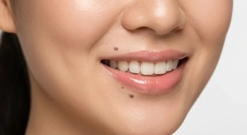 Nụ cười rạng rỡ của phái đẹp sở hữu nốt ruồi ở môi nữ tượng trưng cho tài lộc dồi dào