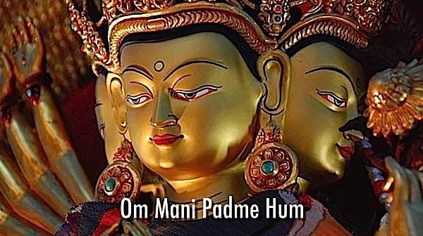 Lục tự đại minh thần chú Om Mani Padme Hum